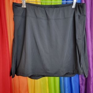 Black Skirt Sports Athletic Skort with Pockets